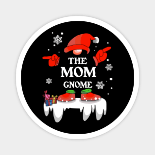 Mom Gnome Buffalo Plaid Matching Family Christmas Pajama Magnet